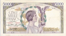 5000 francs victoire debout taille douce